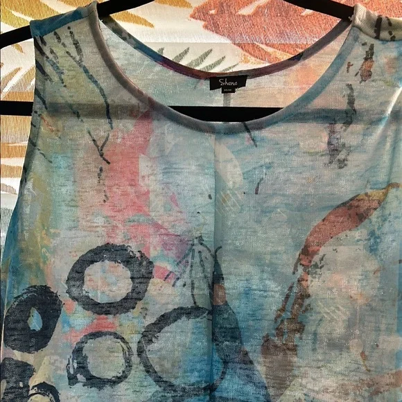 Shana Abstract Sleeveless Dress NWNT - Picture 2 of 8